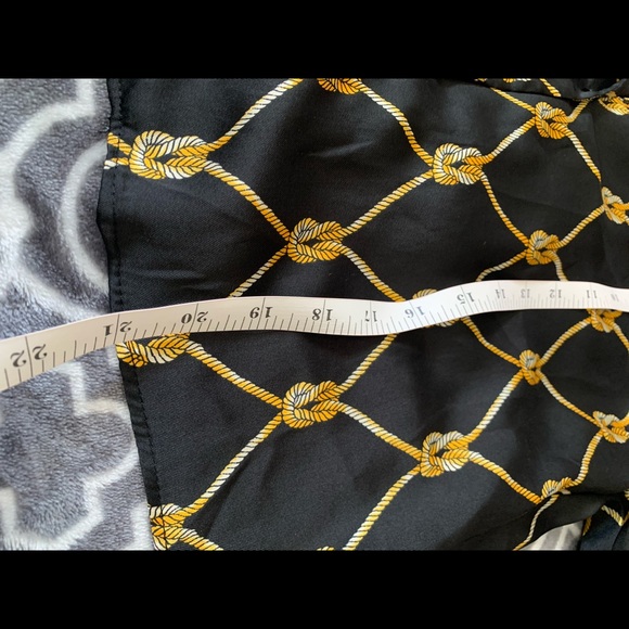 Zara TRF Black Gold Chain Shirt - Size S - Picture 6 of 8